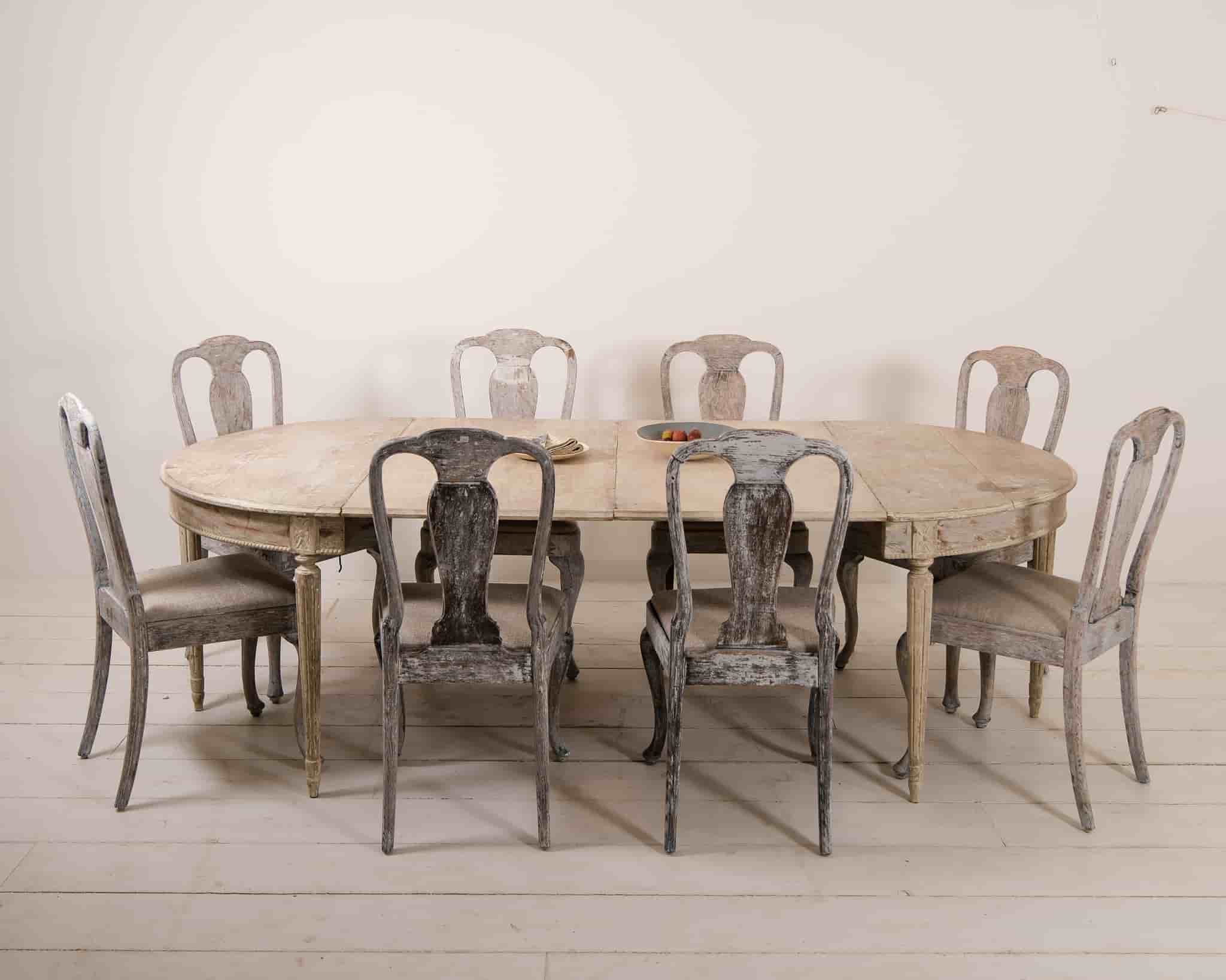Set of 10 Swedish Dining Chairs gallery image 5