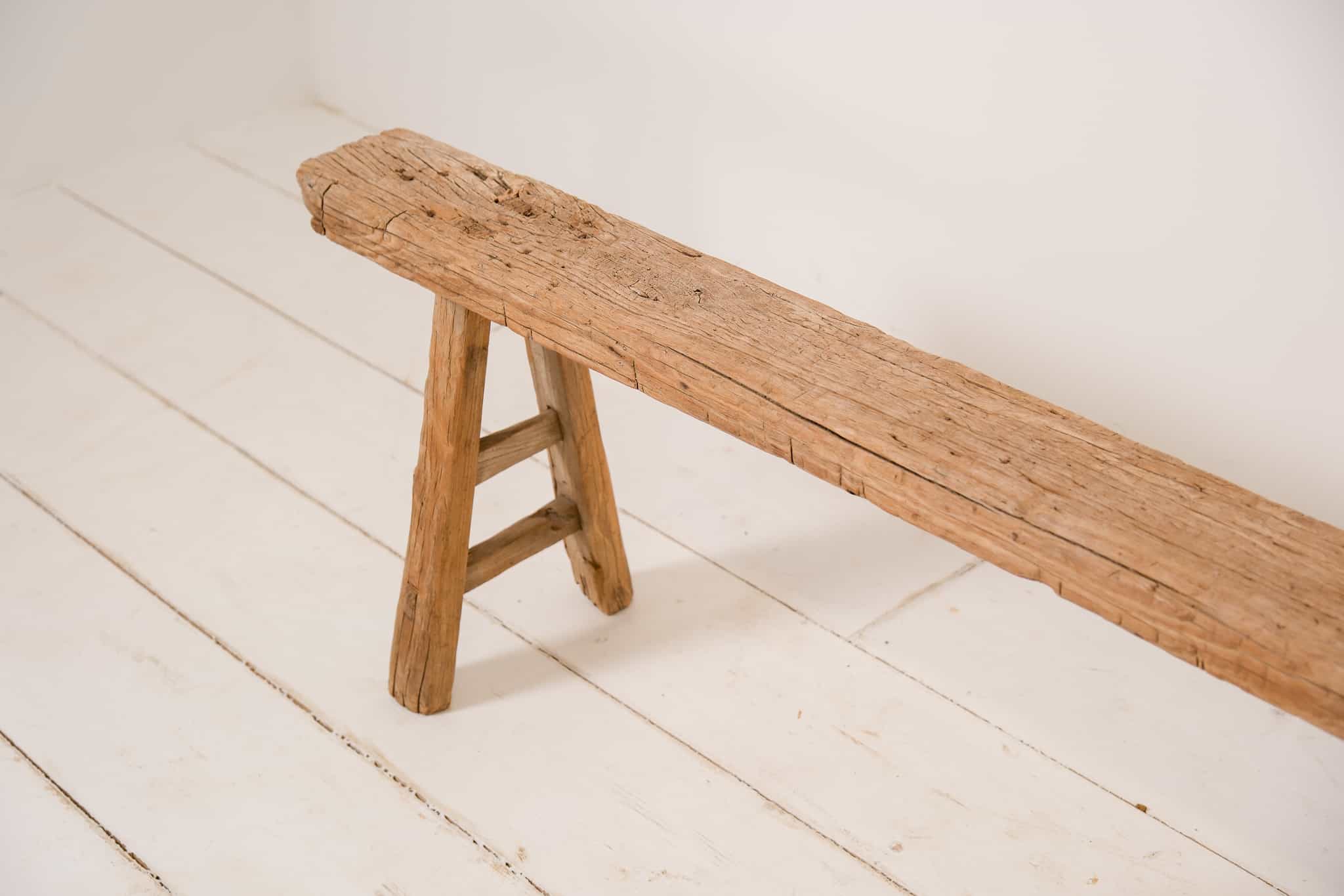 Long elm bench